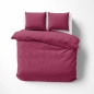 Preview: Lorena Mako Satin Bettwäsche uni Classic Cyclam