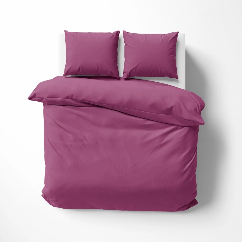 Lorena Mako Satin Bettwäsche uni Classic Flieder