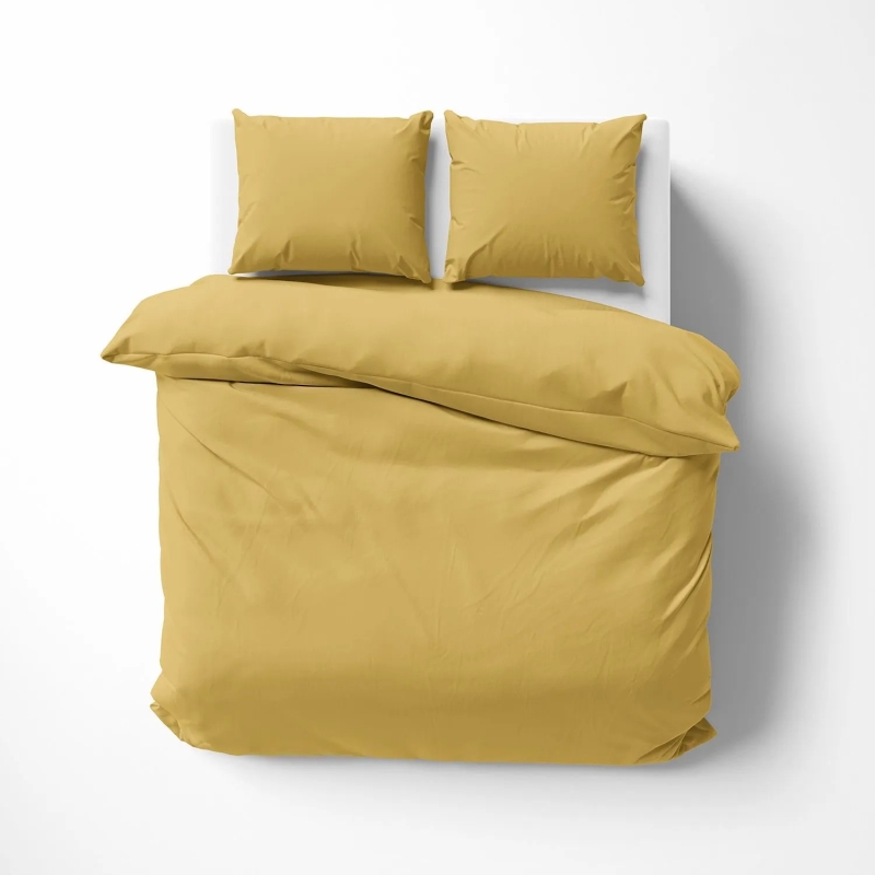 Lorena Mako Satin Bettwäsche uni Classic Gold