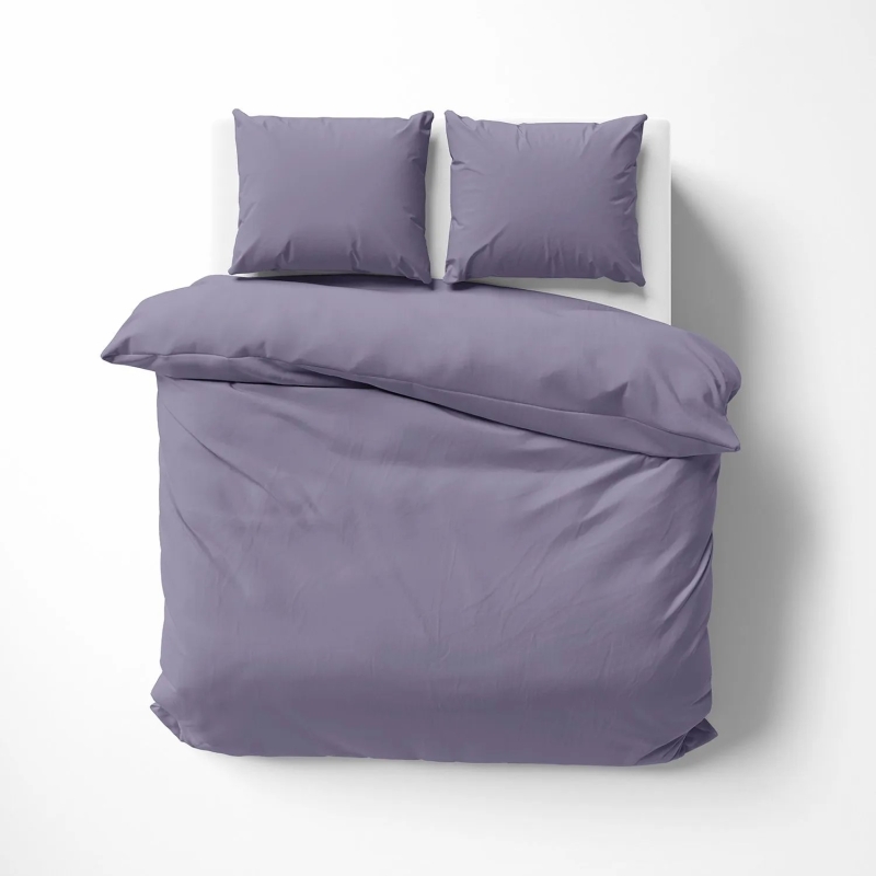 Lorena Mako Satin Bettwäsche uni Classic Malve